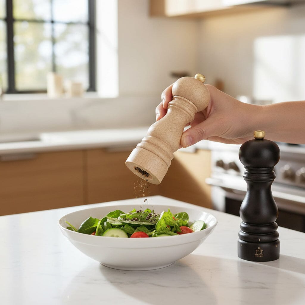 Peugeot - Paris Peper- en Zoutmolen set 18 cm Chocolade en Naturel Peper- en Zoutmolen set Peugeot 