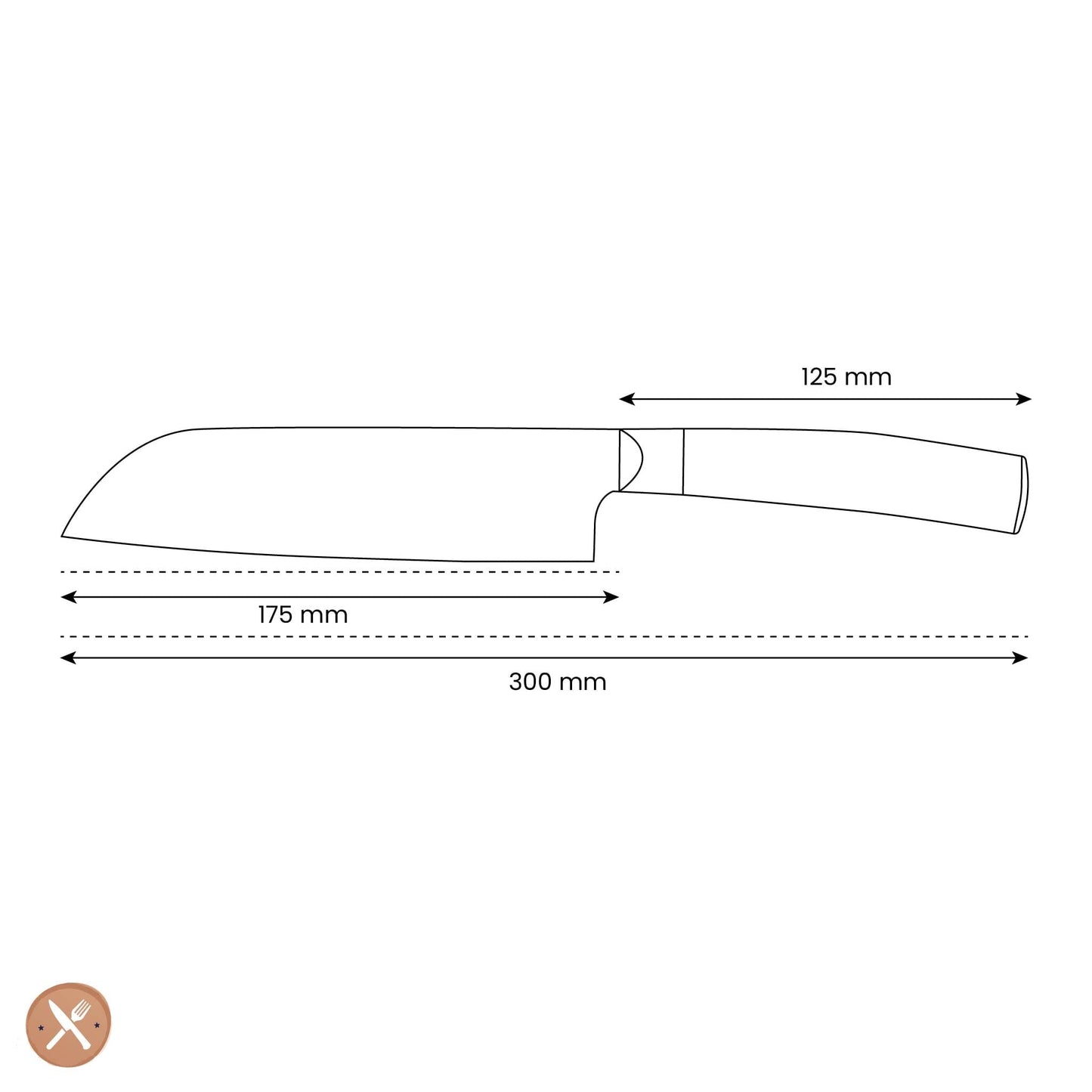 Richardson Sheffield - Midori Santoku mes 17,5 cm Santokumes Richardson Sheffield 