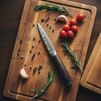 Shinrai Knives - Damascus Print 7-delige Messenset Messenset Shinrai Knives 