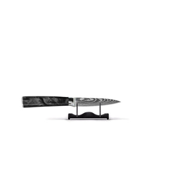 Shinrai Knives - Damascus Print Epoxy Onyx 3-delige Messenset - Koksmes + Santoku + Schilmes Messenset Shinrai Knives 