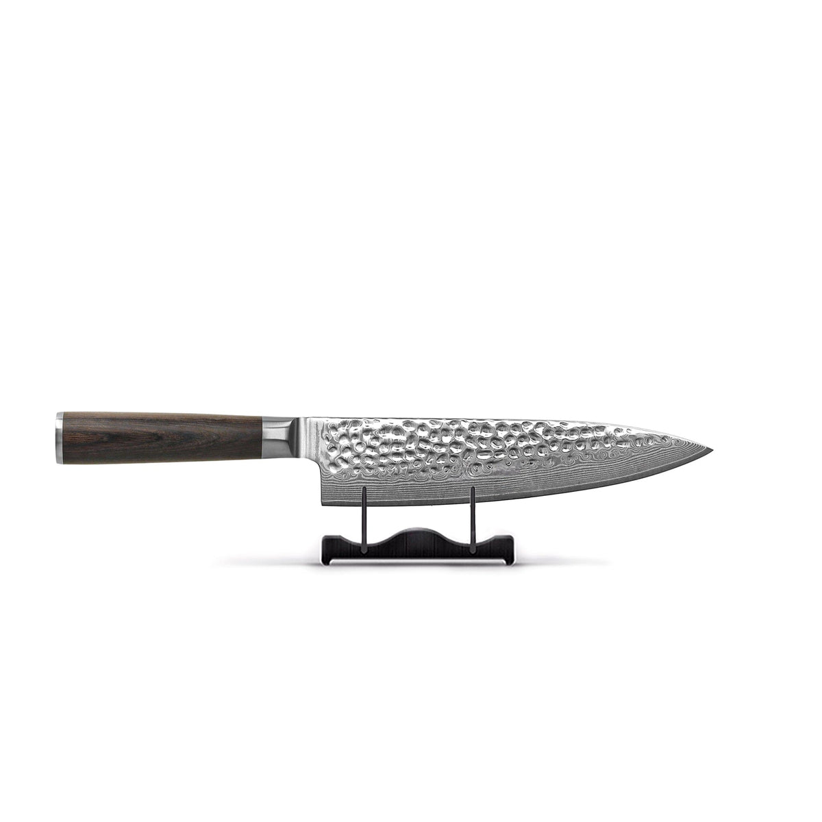 Shinrai Knives - Hammered Damask BR 2-Piece Knife Set - Chef's Knife + Bread Knife