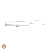 Shinrai Knives - Hammered RVS Broodmes 20 cm Broodmes Shinrai Knives 