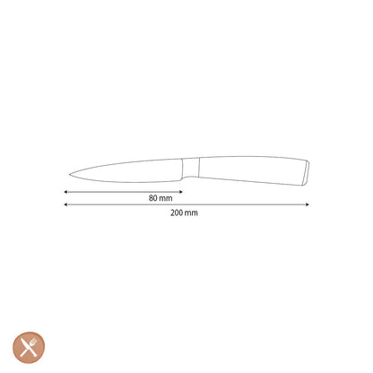 Shinrai Knives - Hammered RVS Schilmes 8 cm Schilmes Shinrai Knives 