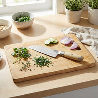 Shinrai Knives - Hikari Damascus Santoku mes 18 cm Santokumes Shinrai Knives 