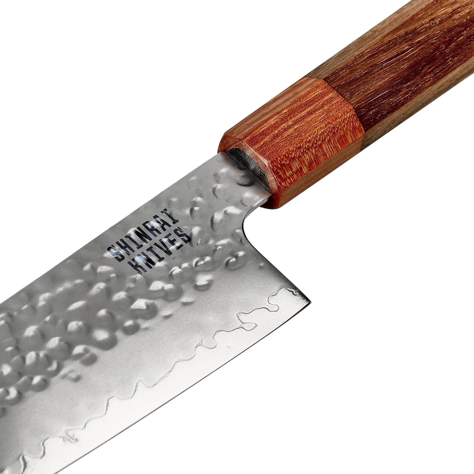 Shinrai Knives - Kigami Exclusive Damascus 5-delige set - Koksmes + Broodmes + Nakiri + Officemes + Schilmes Messenset Shinrai Knives 