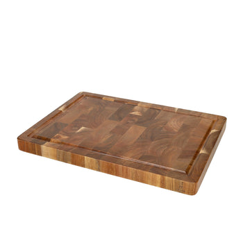 Planche à découper de luxe en bois d'acacia Shinrai Knives - Bois de bout - 35 × 25 × 2,5 cm