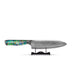 Shinrai Knives - Mother of Pearl Jewels Damascus Santoku knife 18 cm