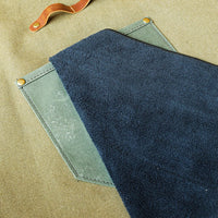 Shinrai Knives - Schort Hoogwaardig Canvas & Leer Groen Schort Shinrai Knives 