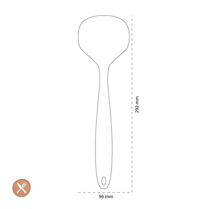 Outils2Cook - Cuillère Wok en Silicone Vert Sauge