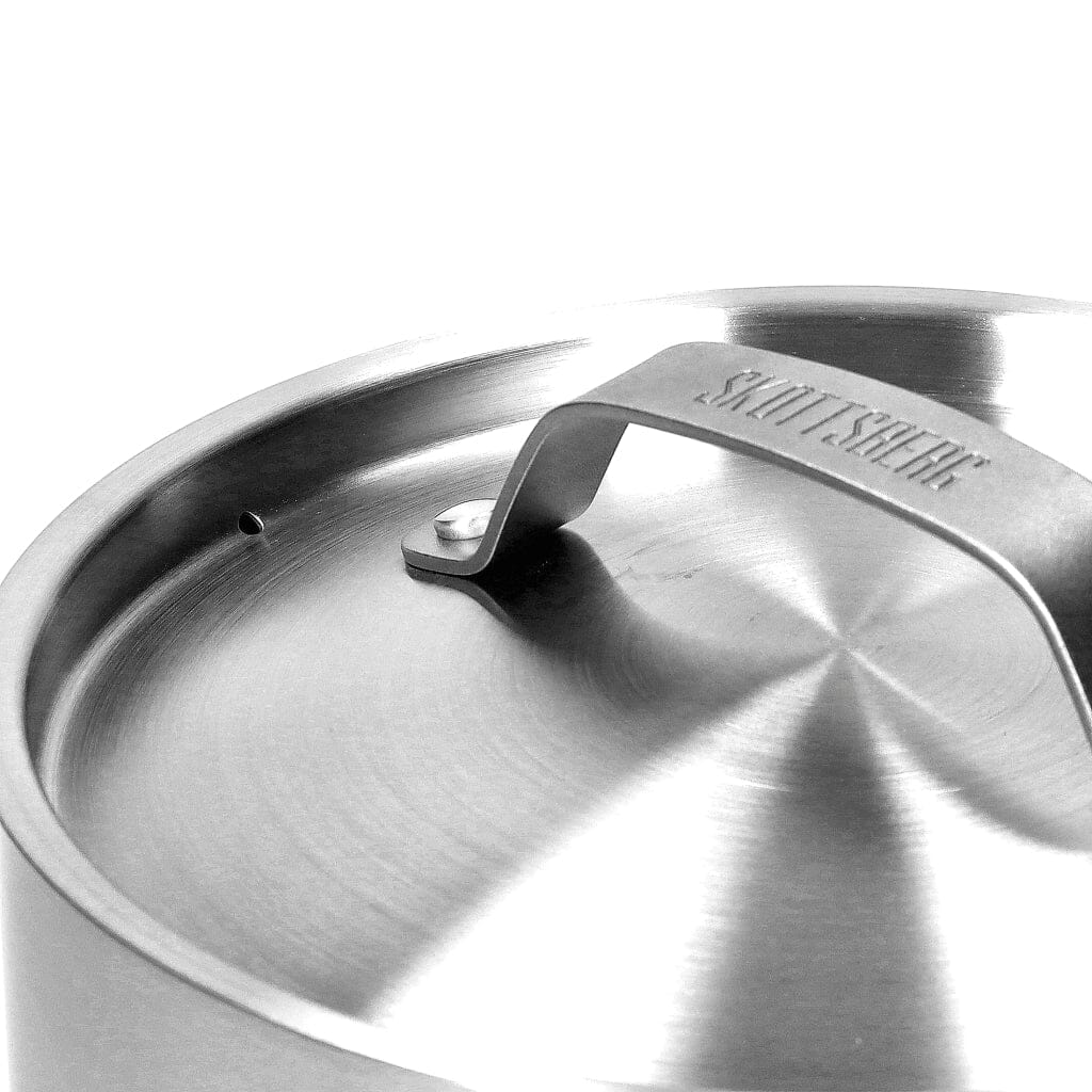 Skottsberg - Stainless Steel Steelpan 14 cm met deksel Steelpan Skottsberg 
