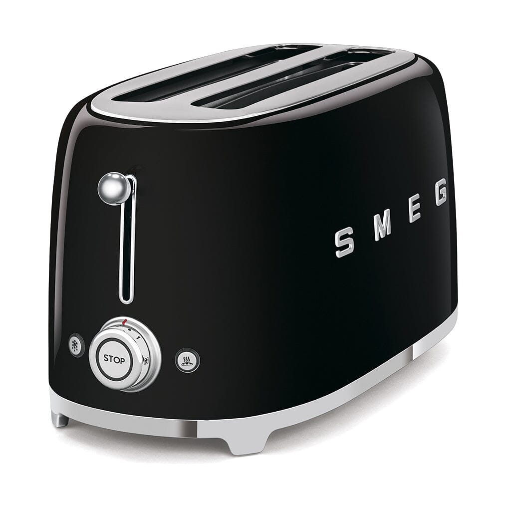 Smeg - Broodroosters | Zwart | Jaren 50 | Toaster 2x4 Broodrooster Smeg 