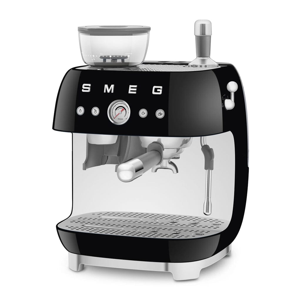 Smeg - Espressomachine | Zwart | Jaren 50 | Handmatige espressomachine met geïntegreerde bonenmaler Handmatige Espressomachine Smeg 