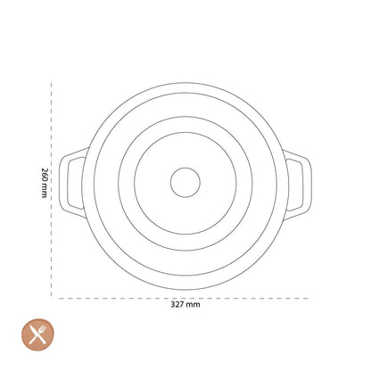 Staub - La Cocotte Braadpan 26 cm - Basilicum Braadpan Staub 