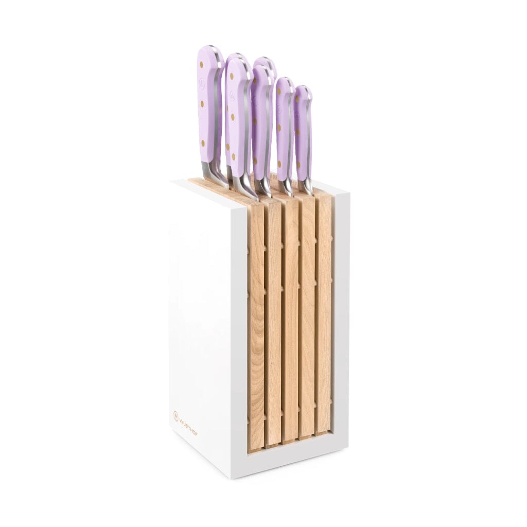 Wusthof - Classic Colour 7-delige messenset met blok Purple Yam Messenset met blok Wusthof 