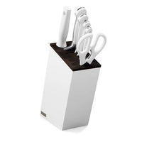 Wusthof - Classic Messenset 6-delig met Santoku Wit met blok Messenset met blok Wusthof 