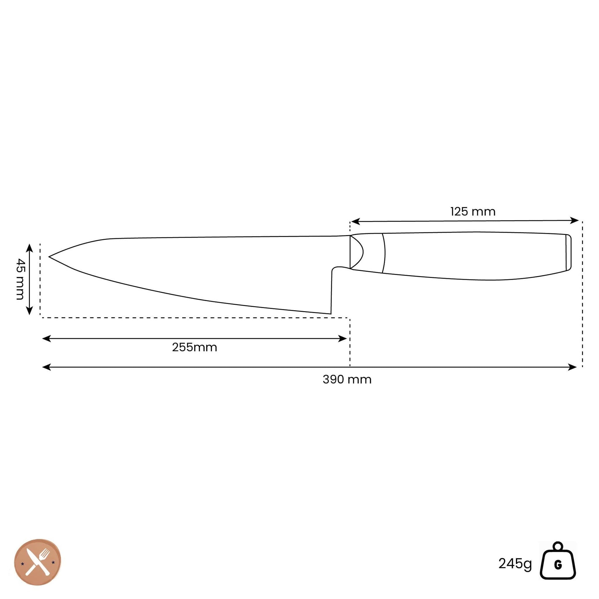 Yaxell - Ran Koksmes 25 cm Koksmes Yaxell 