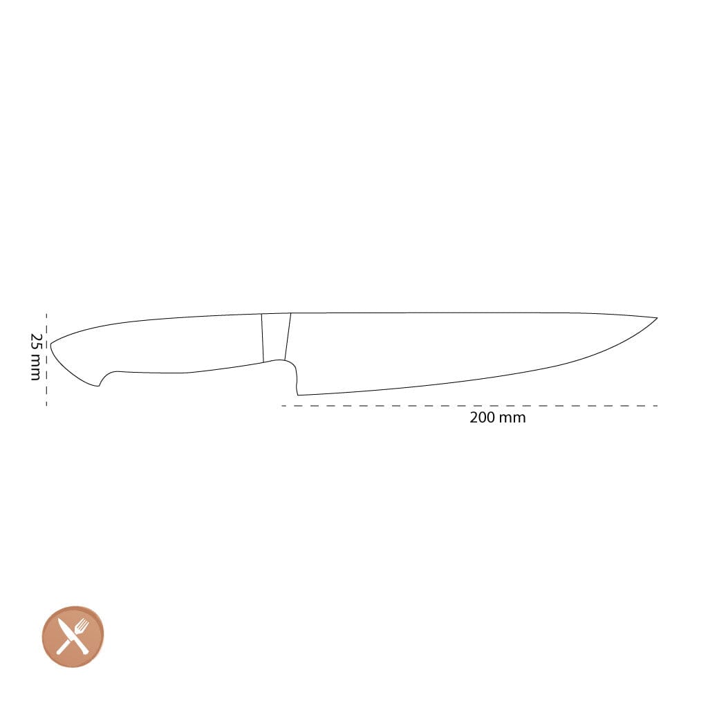 Zwilling - Bob Kramer Stainless - Koksmes Klein Lemmet 200 mm Zwilling 