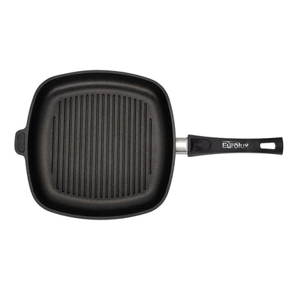 Eurolux - Grillpan met afneembare steel 28 x 28 x 4,5 cm Grillpan Eurolux 