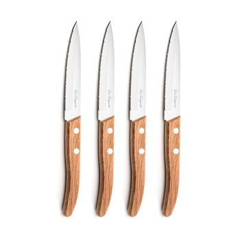 Lou laguiole - Forest 4-delige steakmessen set - Hout Lou Laguiole 