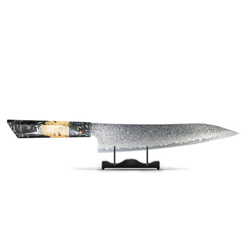 Onyx Epoxy Jewels Damascus Koksmes 23 cm - Special Edition Shinrai Japan 